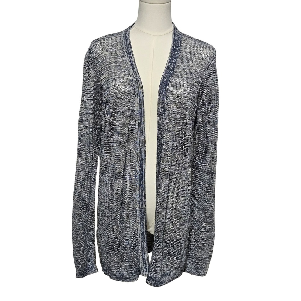 Ann Taylor Factory Cardigan Womens Medium Open Front Lightweight Sweater